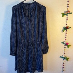 NWOT Hilary Radley business casual button down double layered sheer with Tie W